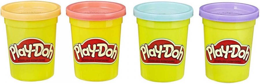 Play-Doh kleiset Zoet 4-delig oranje rood blauw paars