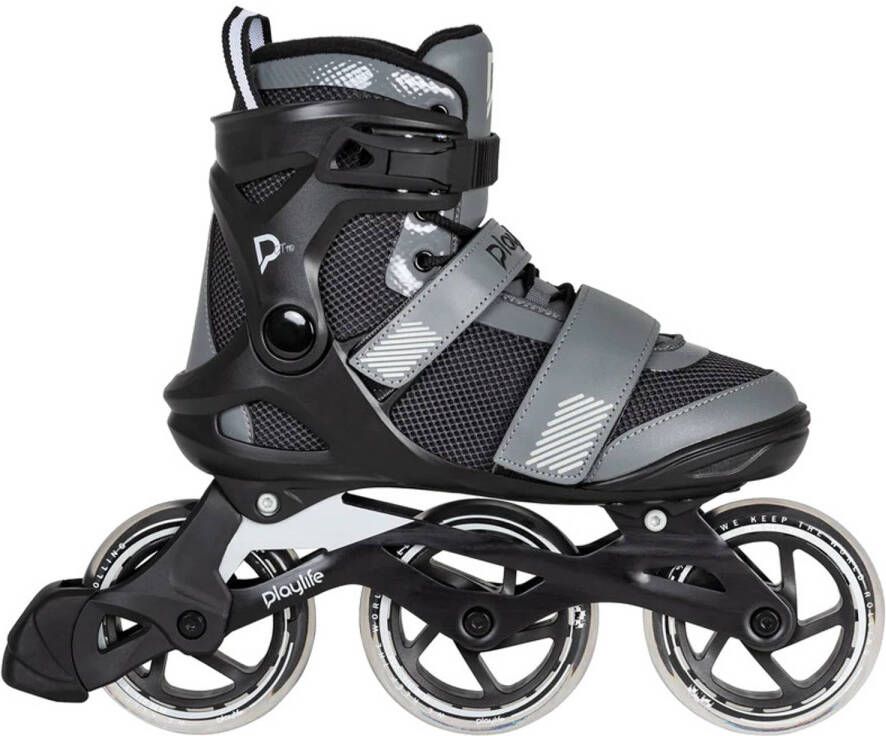 Playlife GT 110 Fitness Inlineskates Zwart grijs