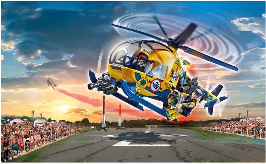 PLAYMOBIL Stunt Show Lucht Stuntshow filmploeg helikopter 70833
