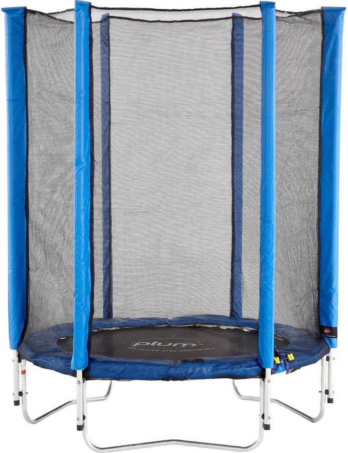 Plum trampoline Junior met veiligheidsnet blauw 4 5ft