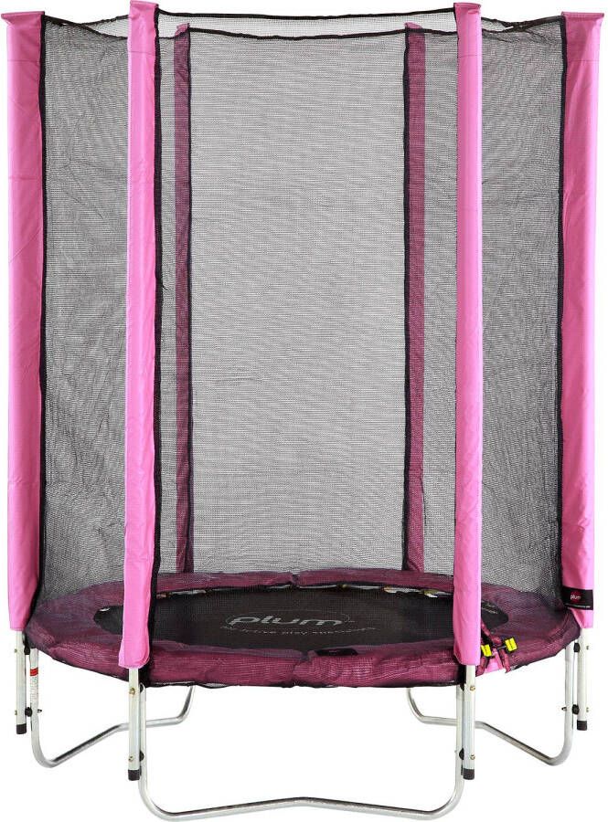 Plum trampoline Junior met veiligheidsnet roze 4 5ft