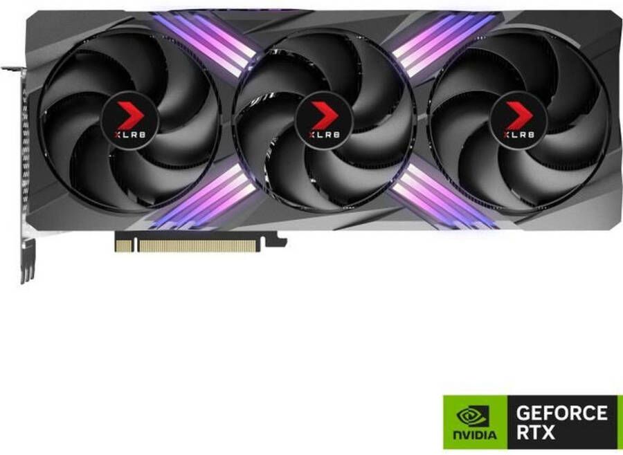 PNY Grafische kaart GeForce™ RTX 4080 SUPER™ 16GB XLR8 Gaming VERTO™ EPIC-X RGB™ Overgeklokte drievoudige ventilator