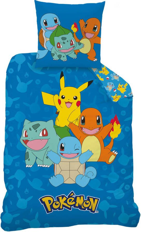 Pokémon Dekbedovertrek Goodbye Eenpersoons -140 x 200 + 63 x 63 cm Katoen