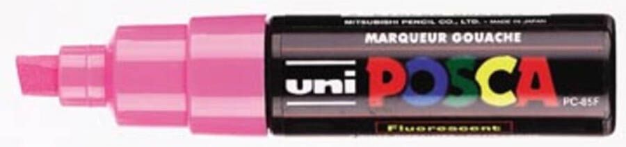 Posca uni-ball Paint Marker op waterbasis PC-8K fluo roze