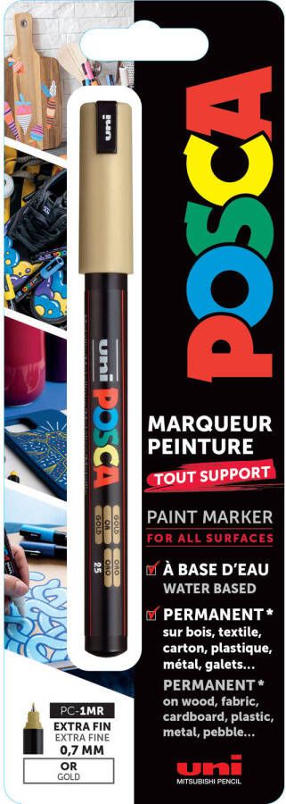 Posca Uni Verfmarker 1MR Goud Blister