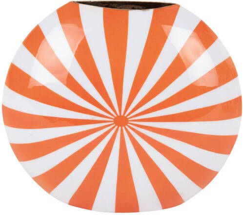 Present Time Vaas Candy Swirl Bright orange & white