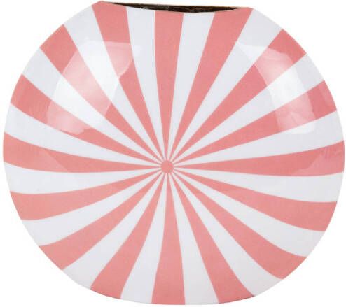 Present Time Vaas Candy Swirl Flamingo pink & white