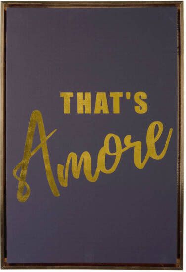 Present Time Wall Art That&apos;s Amore Medium Black & gold