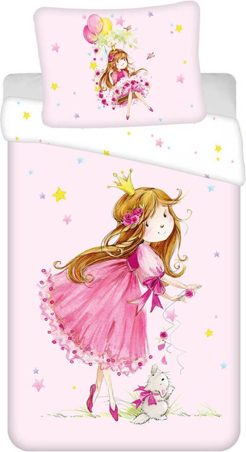 Princess Dekbedovertrek Fairy Eenpersoons 140 x 200 + 70 x 90 cm Katoen