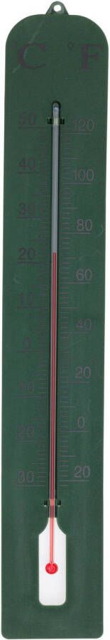 Pro Garden Binnen buiten thermometer XXL- Donkergroen 45 cm Buitenthermometers