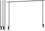Pro Garden Progarden Tafelklem 3-delig Staal Zwart Verstelbaar 135-250 cm | Hoogte 100 cm - Thumbnail 1