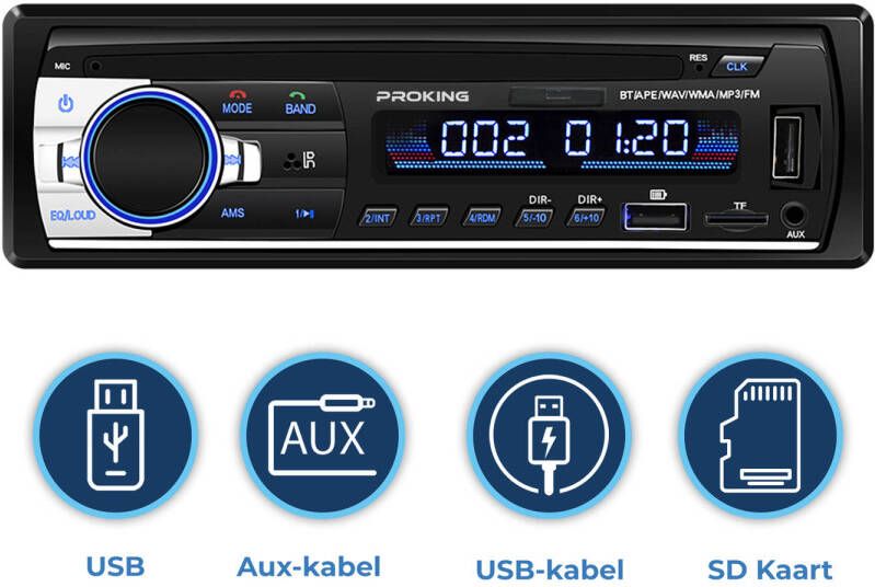 PROKING Bluetooth autoradio