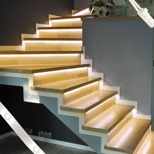 Proventa Led Trapverlichting Set Inbouw 15 X Led Strip 80 Cm Koel Wit Licht