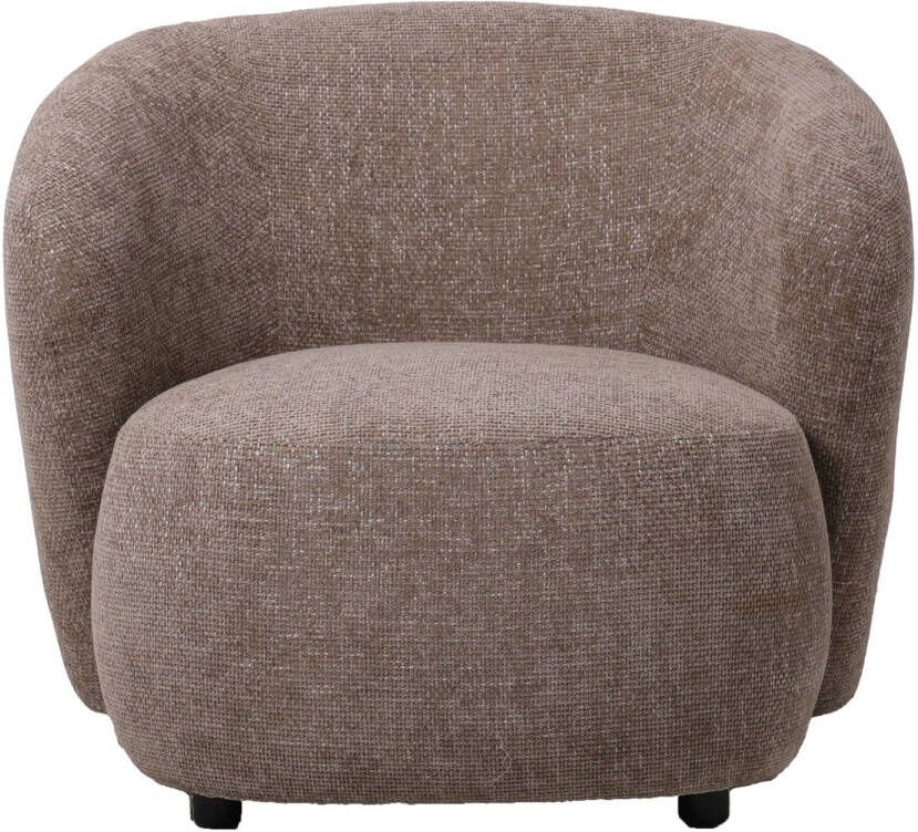 Ptmd Collection PTMD Aphrodite Taupe fauteuil legacy 3 mink fabric