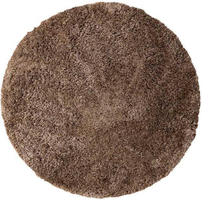 Ptmd Collection PTMD Jups Brown fabric handwoven carpet round S