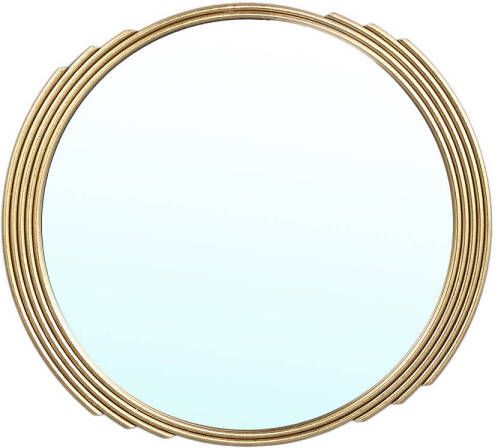 Ptmd Collection PTMD Seliza Gold iron mirror elegant border round