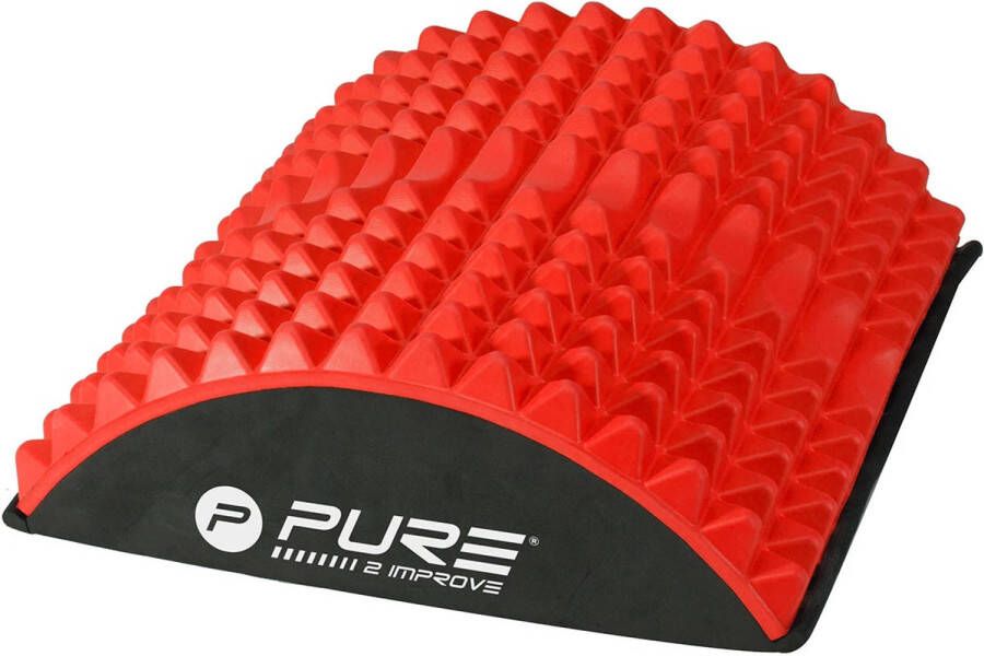Pure2Improve buikspiertrainingskussen 30 x 28 cm foam rood