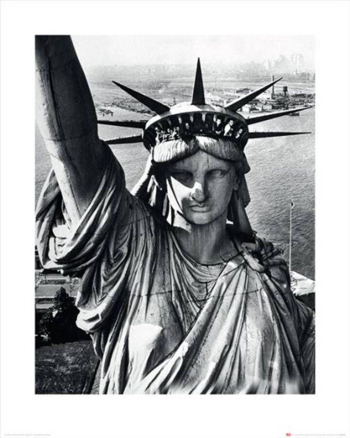 Merkloos Kunstdruk Time Life Statue of Liberty 40x50cm