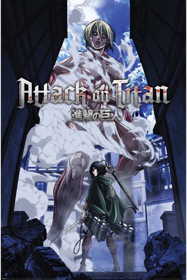 Pyramid Poster Attack on Titan S3 Female Titan Approaches 61x91 5cm