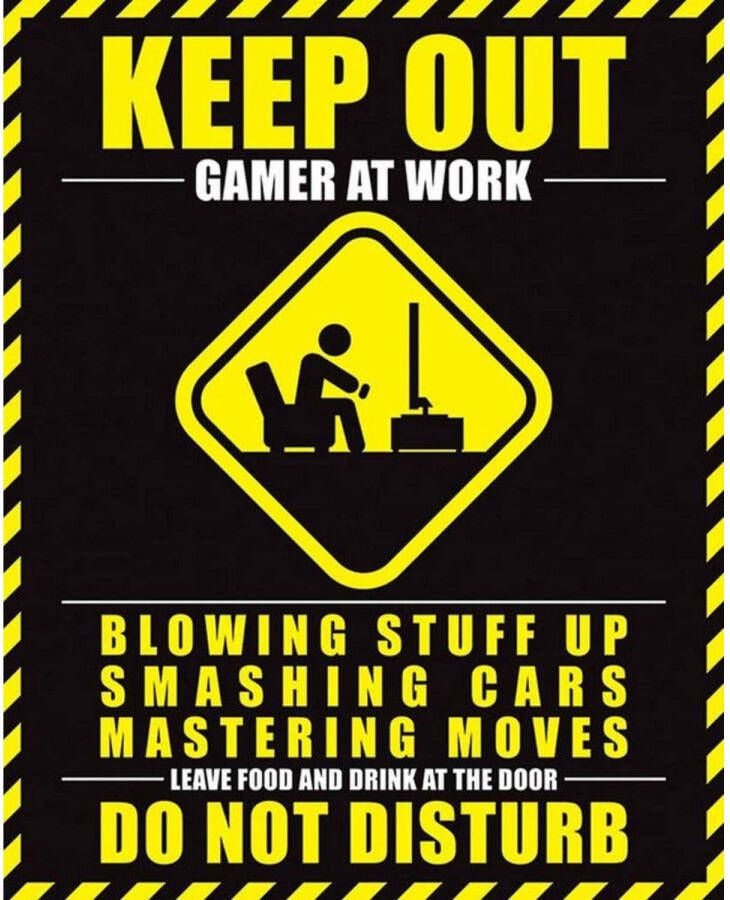 Pyramid Poster Gamer At Work Do Not Disturb 40x50cm