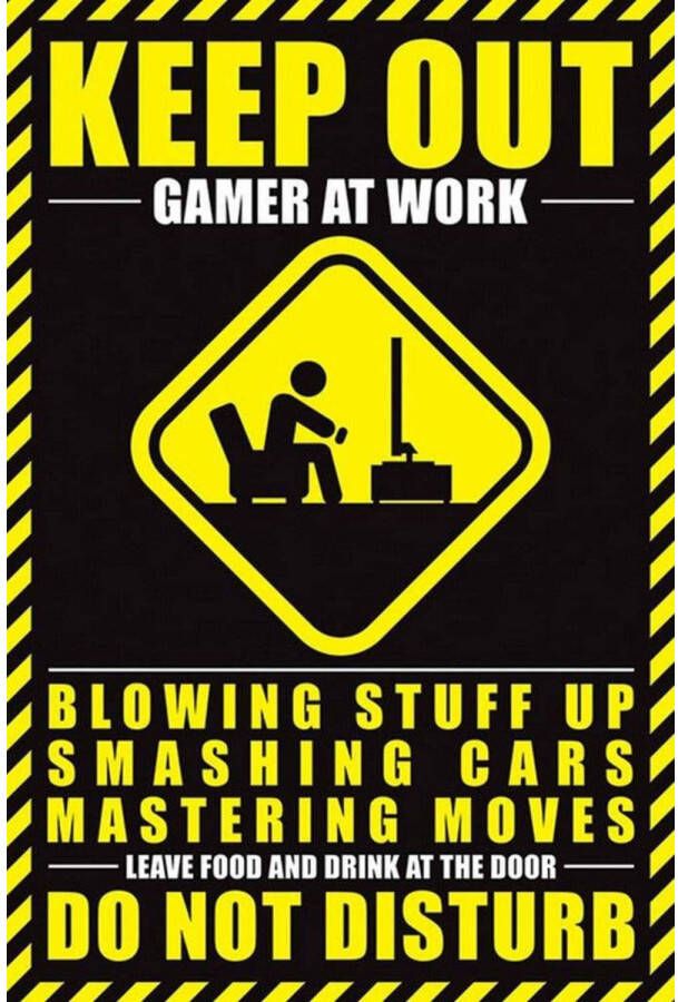 Pyramid Poster Gamer At Work Do Not Disturb 61x91 5cm