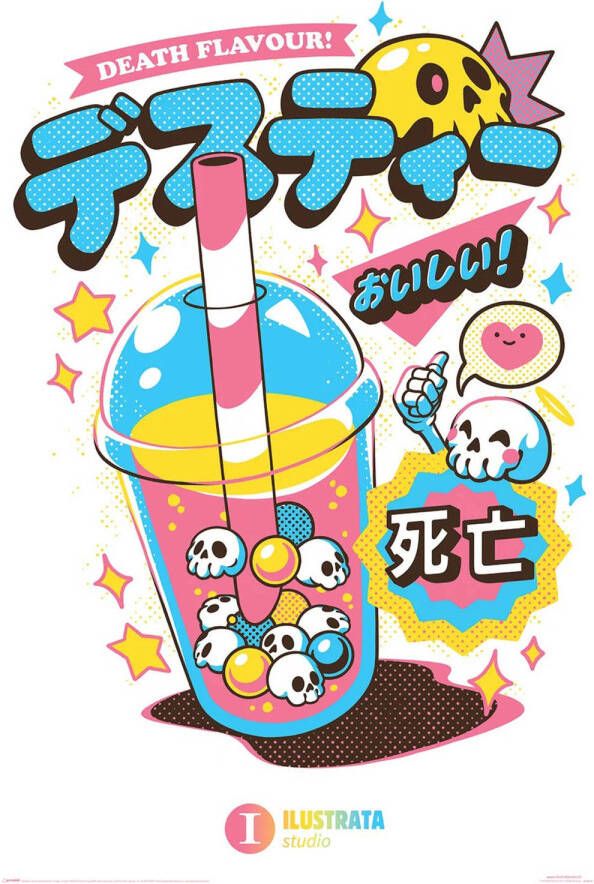 Pyramid Poster Ilustrata Death Bubble Tea 61x91 5cm