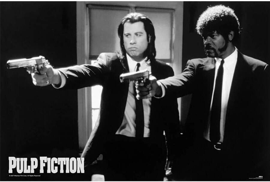 Pyramid Poster Pulp Fiction B W Guns 140x100cm