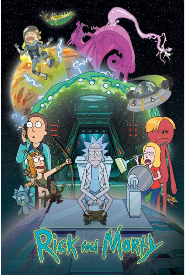 Pyramid Poster Rick and Morty Toilet Adventure 61x91 5cm