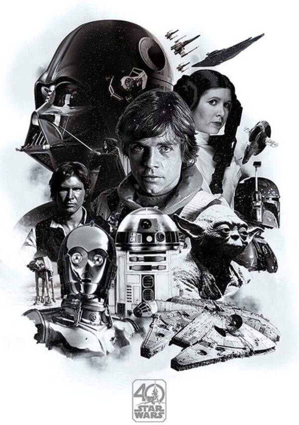 Pyramid Poster Star Wars 40th Anniversary Montage 61x91 5cm