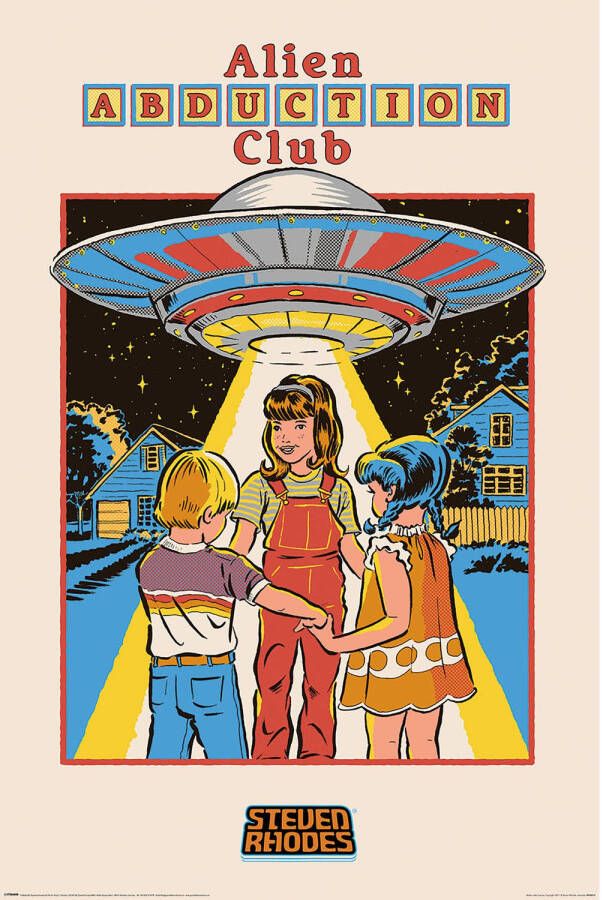 Pyramid Poster Steven Rhodes Alien Abduction Club 61x91 5cm