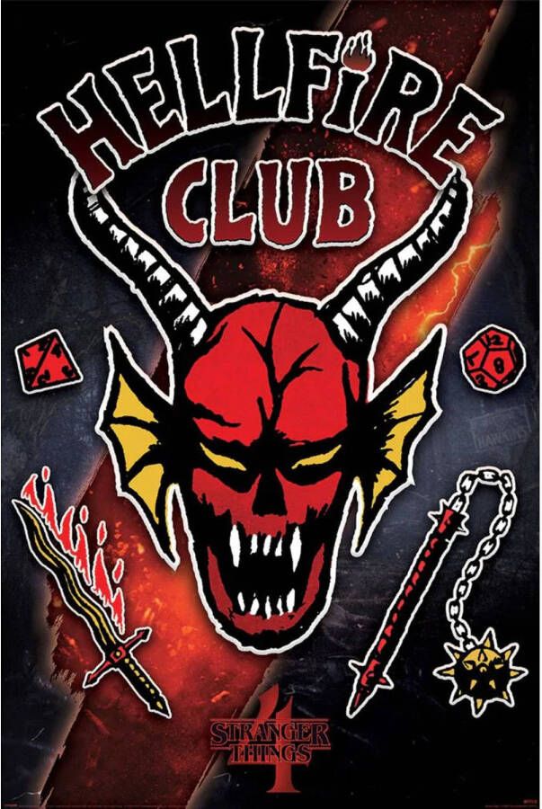 Pyramid Poster Stranger Things 4 Hellfire Club Emblem Rift 61x91 5cm