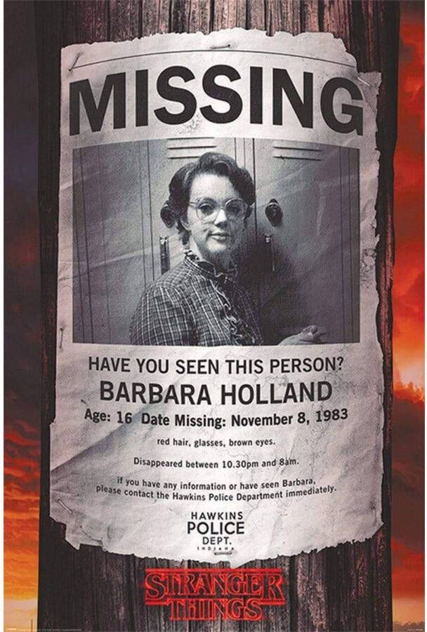 Pyramid Poster Stranger Things Missing Barb 61x91 5cm