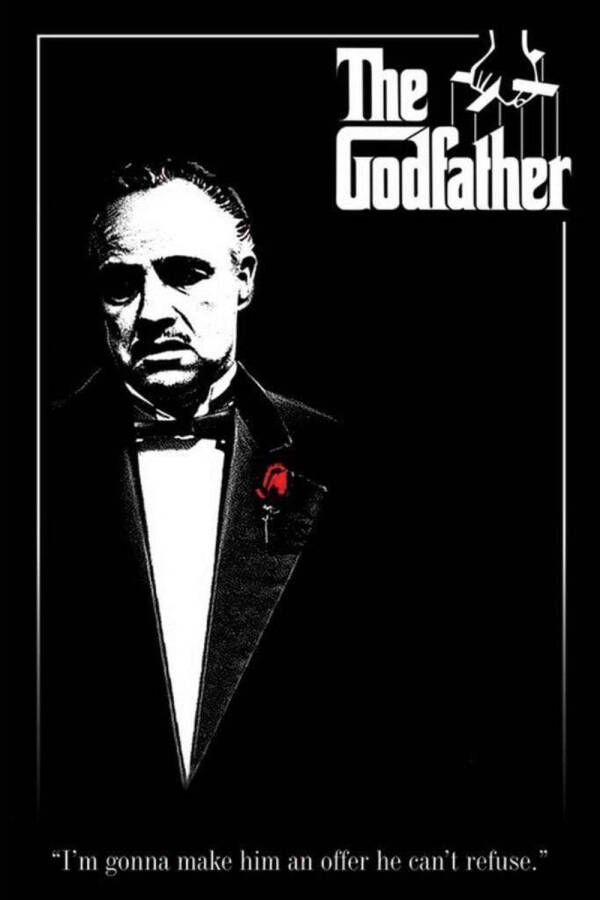 Pyramid Poster The Godfather Red Rose 61x91 5cm