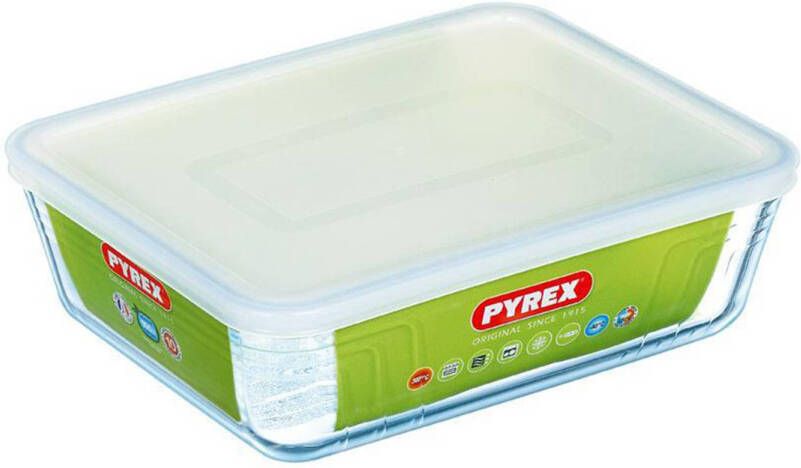 Pyrex Cook & Store ovenschaal met deksel 27 x 23 cm 4 liter