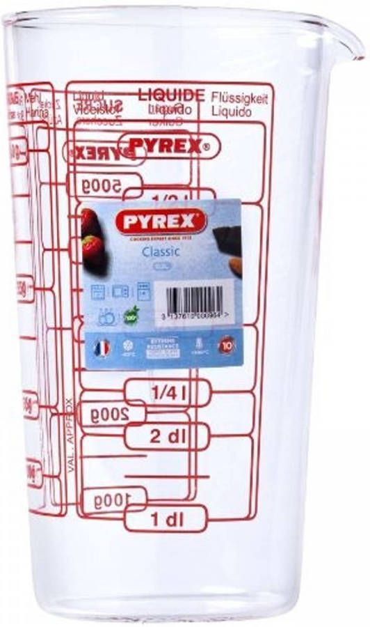 Pyrex Litermaat 0 5 liter Classic Prepware