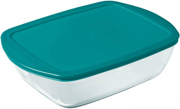 PYREX Cook & Store Schaal Rechthoek Inclusief Deksel Borosilicaatglas 400 ml Transparant - Foto 2