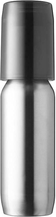 QDO Karaf 1 liter met 4 Glazen Roestvast Staal Zilver