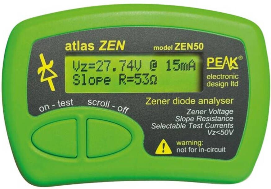 High Peak Atlas Zen Zenerdiode-Analysator (0 50 V) 103 X 70 X 20 mm