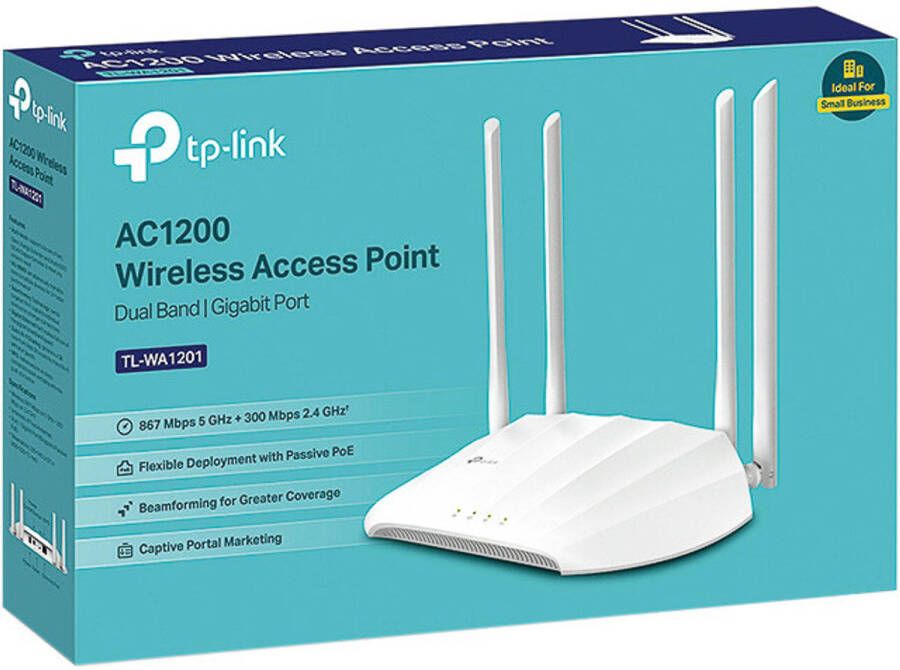Qlima TP-Link TL-WA1201 867 Mbit s Wit Power over Ethernet (PoE)