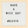 QUVIO Letterbord Inclusief letters Woondecoratie Woonaccessoires Decoratieve accessoires Hout en vilt Wit Met standaard Met lijst 16 x 25 5 x 25 5 cm - Thumbnail 2