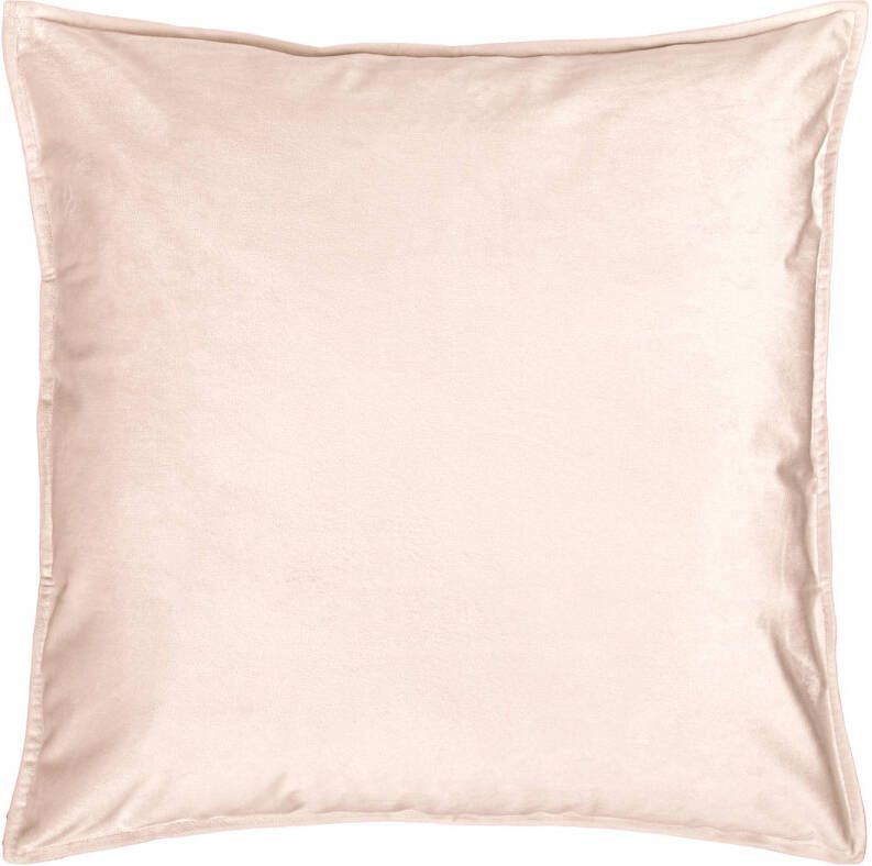 QUVIO Sierkussenhoes 45x45cm Fluweel Licht roze