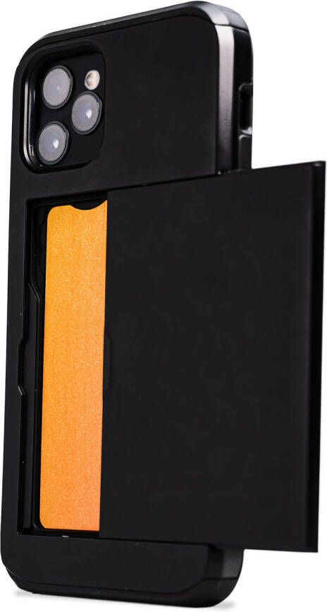R2B hoesje met pasjeshouder geschikt voor iPhone 13 Pro Max Model Utrecht Inclusief screenprotector Zwart