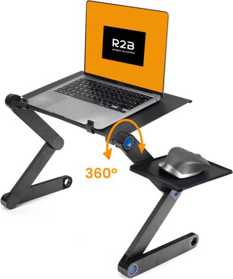 R2B Laptoptafel Verstelbaar en Opvouwbaar Laptop standaard Verstelbaar Laptopstandaard Laptopverhoger