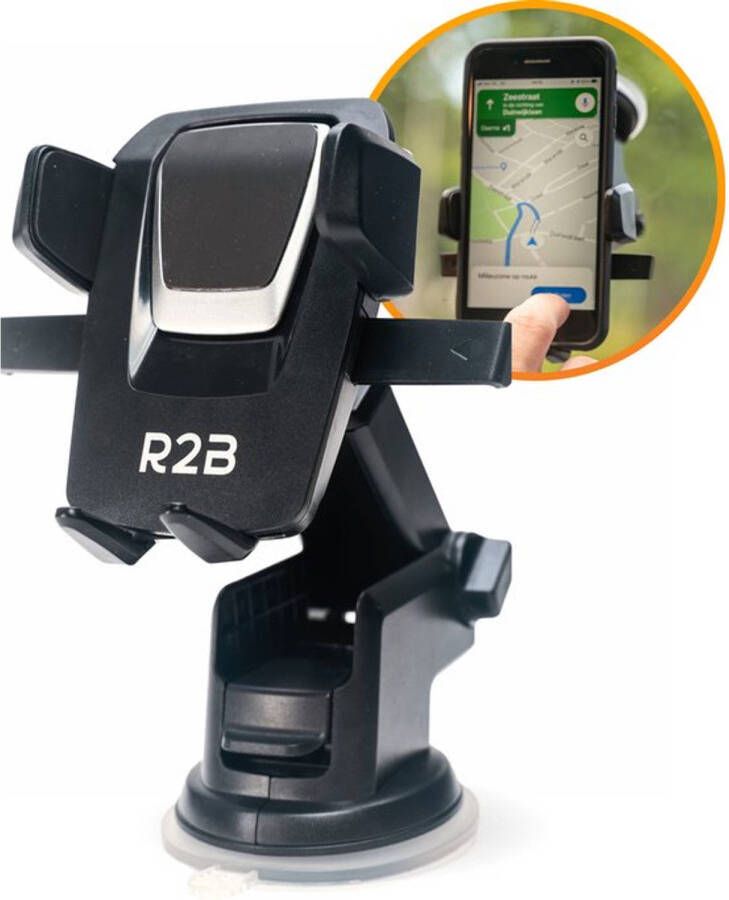 R2B Telefoonhouders Auto Zuignap Voor Raam en Dashboard Gsm Houder Auto Autoaccessoires Auto Telefoonhouder