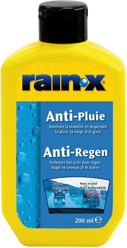 Rain-X glasreiniger anti-regen 200 ml geel