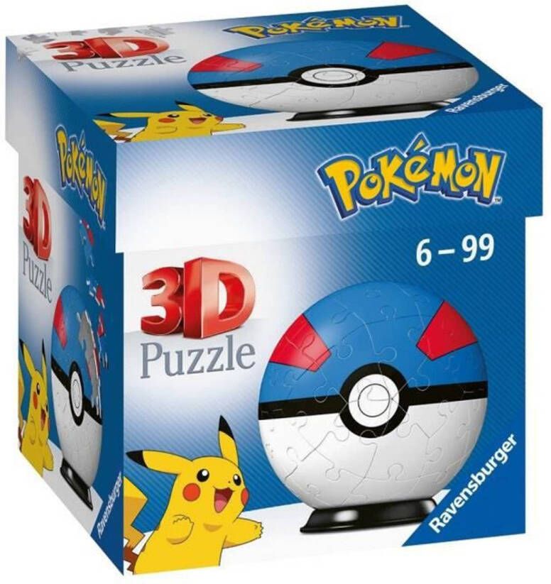 Ravensburger 3D Ball Puzzles 54 stukjes Super Ball Pokémon