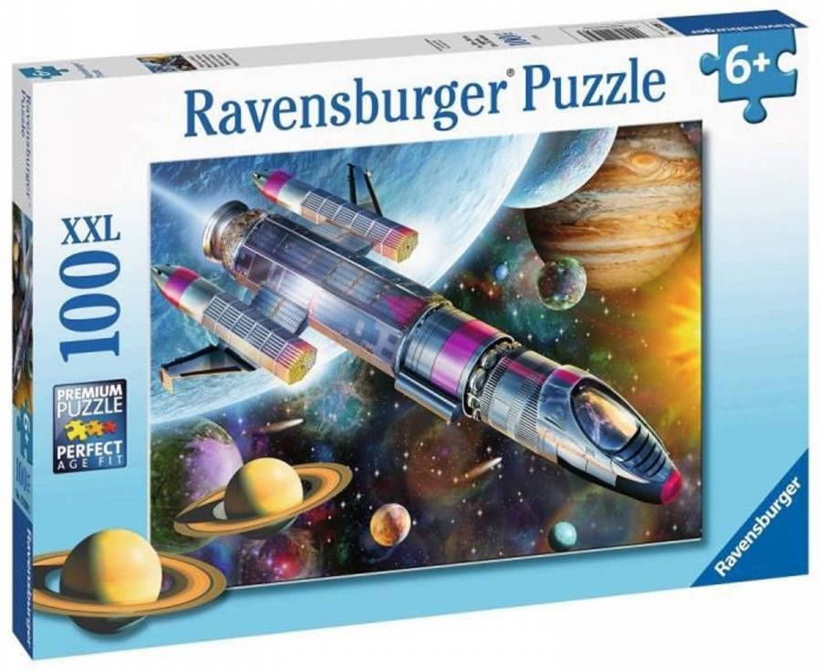 Ravensburger Puzzel 100 p XXL Missie in de ruimte