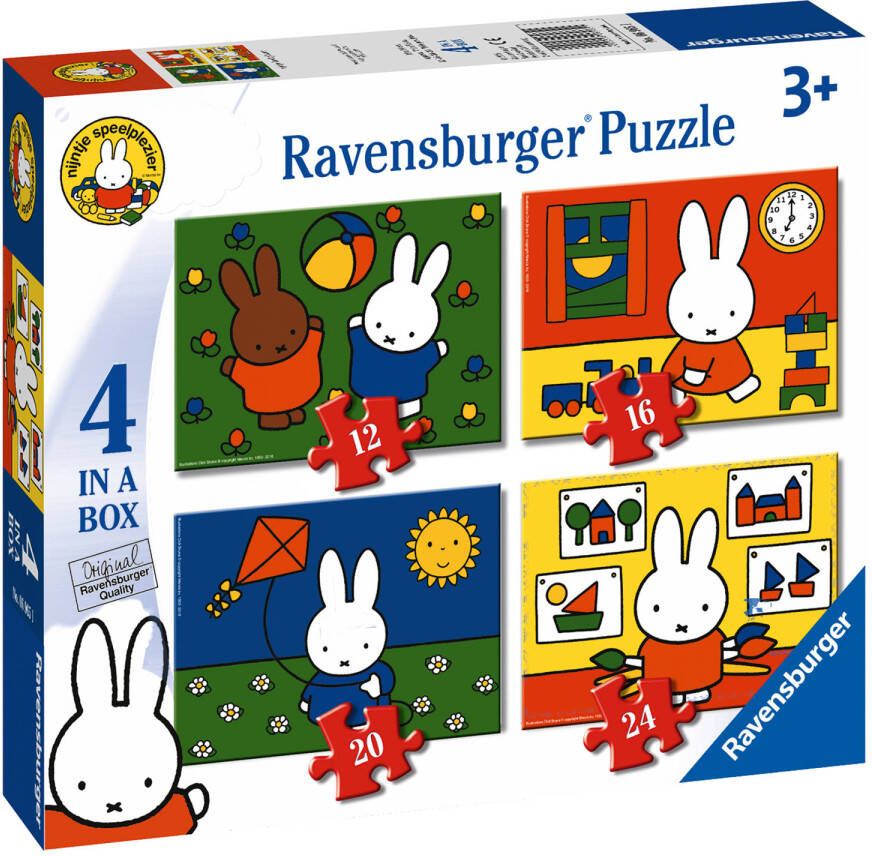 Ravensburger puzzel 4-in-1 Nijntje 12 + 16 + 20 + 24 stukjes