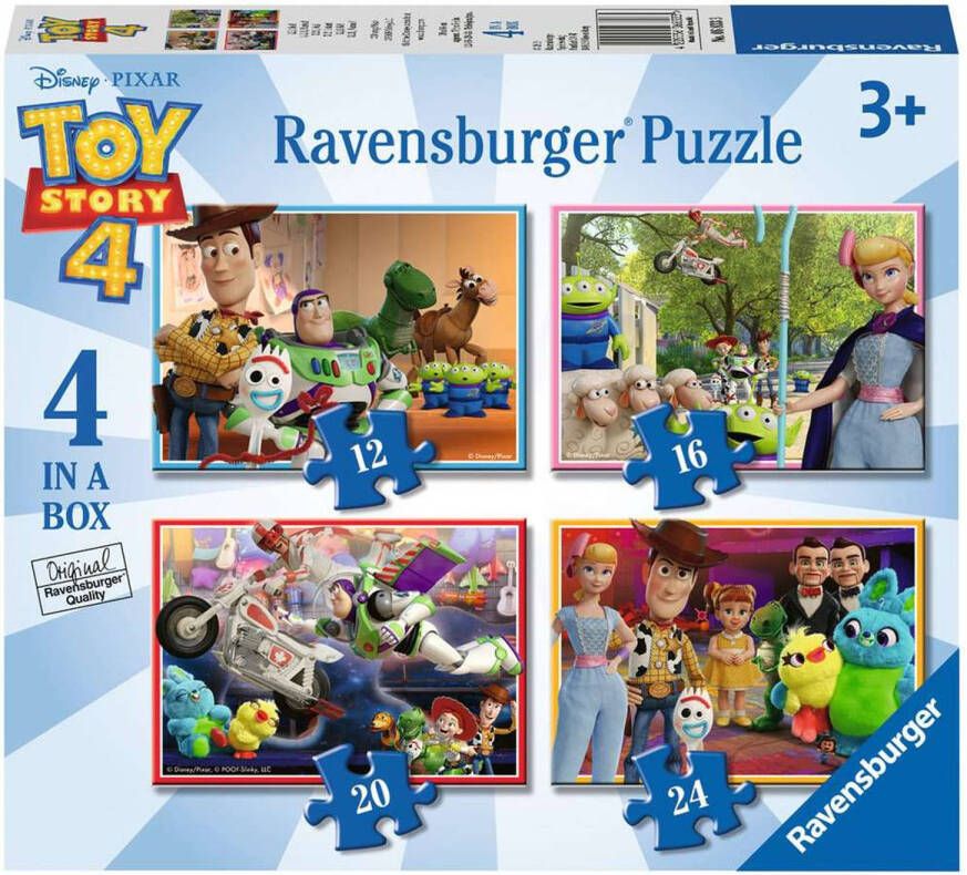 Ravensburger Toy Story 4 4in1box puzzel 12+16+20+24 stukjes kinderpuzzel
