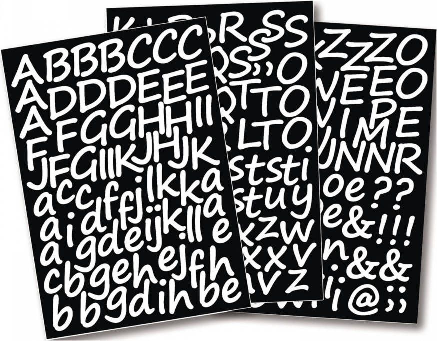 Rayher Hobby Alfabet stickers 3 cm Stickers